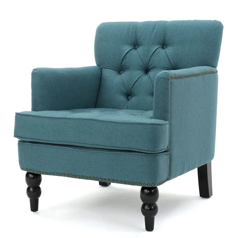 Malone Tufted Back Fabric Club Chair by Christopher Knight Home - 28.00 L x 29.50 W x 33.50 H 13