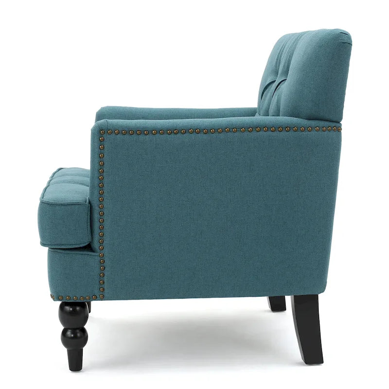 Malone Tufted Back Fabric Club Chair by Christopher Knight Home - 28.00 L x 29.50 W x 33.50 H 16