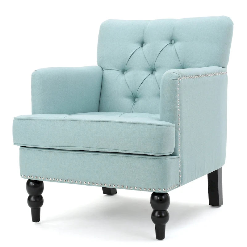 Malone Tufted Back Fabric Club Chair by Christopher Knight Home - 28.00 L x 29.50 W x 33.50 H 20
