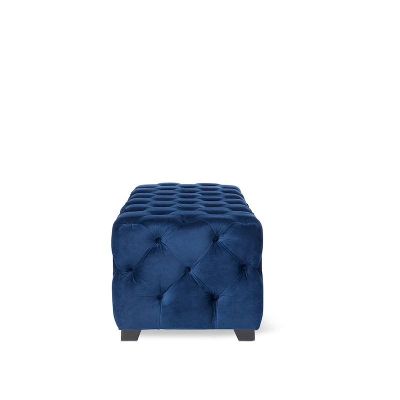 Piper Glam Tufted Velvet Ottoman Bench by Christopher Knight Home 4