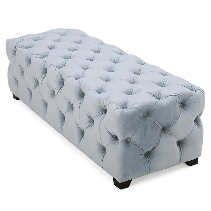 Piper Glam Tufted Velvet Ottoman Bench by Christopher Knight Home 23