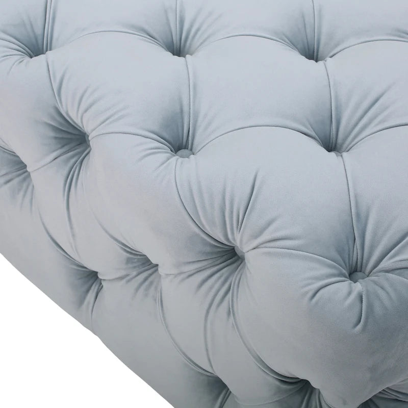 Piper Glam Tufted Velvet Ottoman Bench by Christopher Knight Home 24