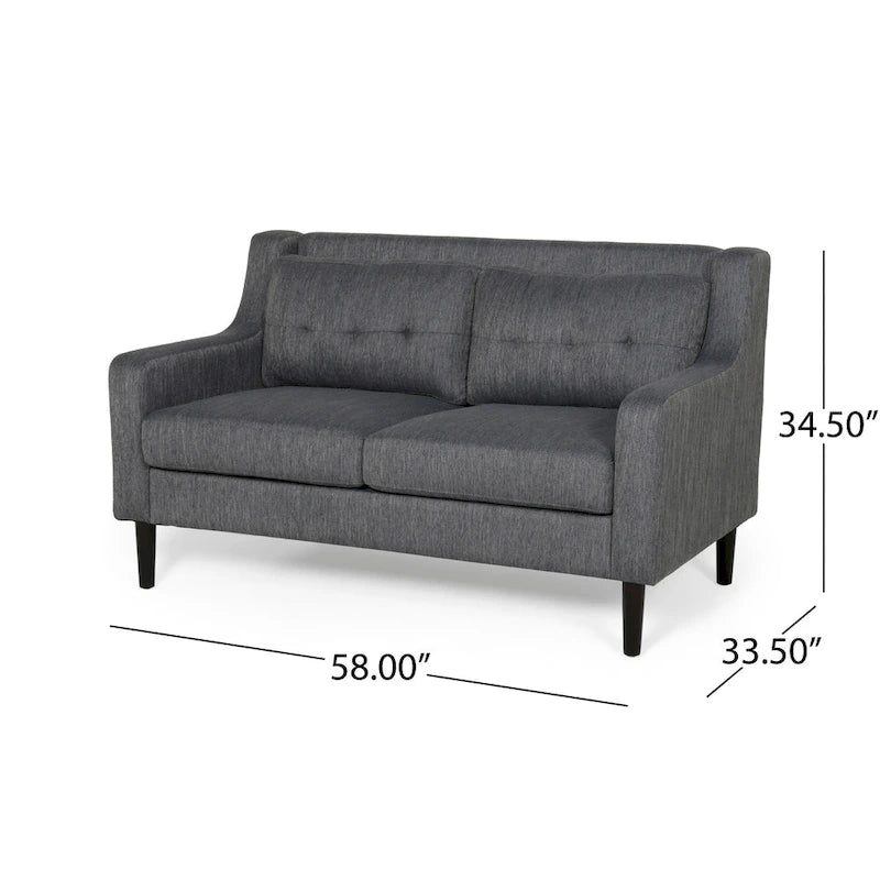 Divanetto in tessuto contemporaneo Galene di Christopher Knight Home - 58,00 L x 33,50 P x 34,50 H 13
