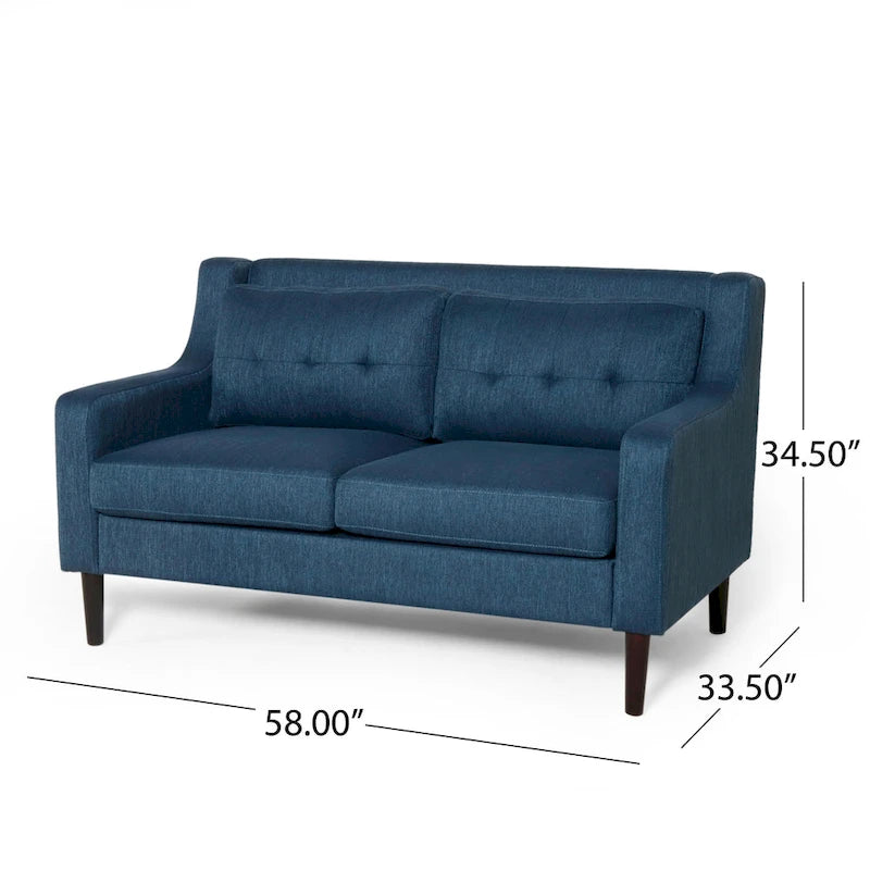Divanetto in tessuto contemporaneo Galene di Christopher Knight Home - 58,00 L x 33,50 P x 34,50 H 20