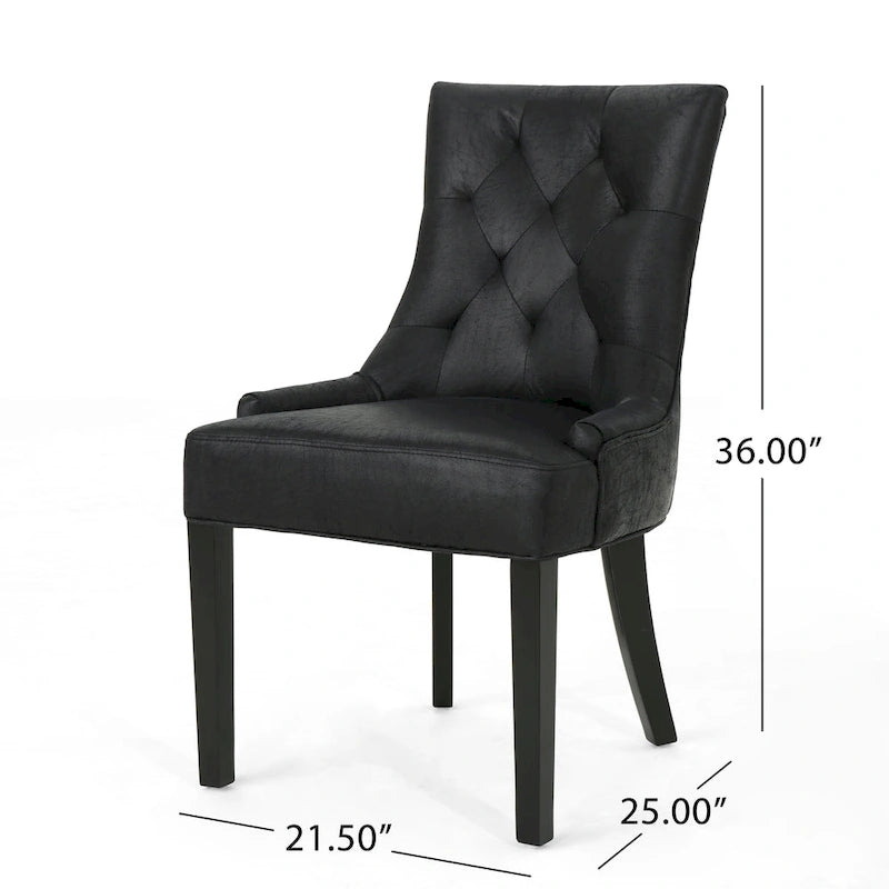 Hayden Contemporary Tufted Dining Chair (Set of 4) by Christopher Knight Home 2