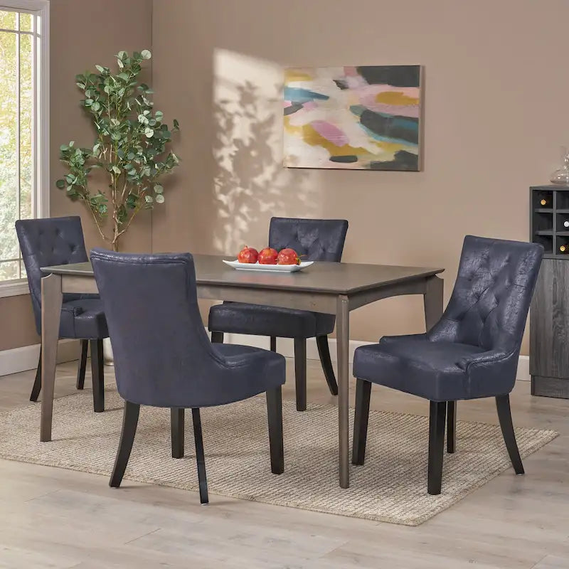 Hayden Contemporary Tufted Dining Chair (Set of 4) by Christopher Knight Home 6