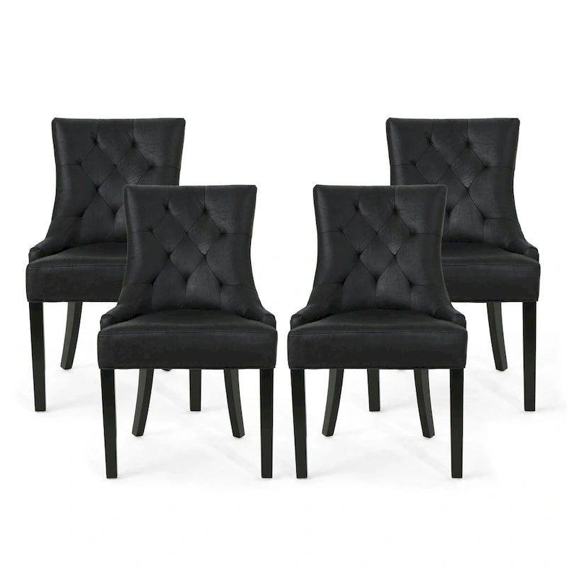 Hayden Contemporary Tufted Dining Chair (Set of 4) by Christopher Knight Home 12
