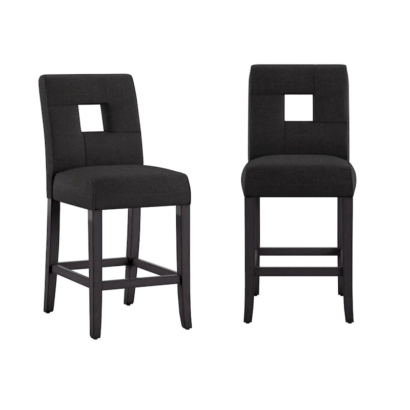 Sgabelli alti da bancone Brda Keyhole con schienale alto (set da 2) - Sgabello 5