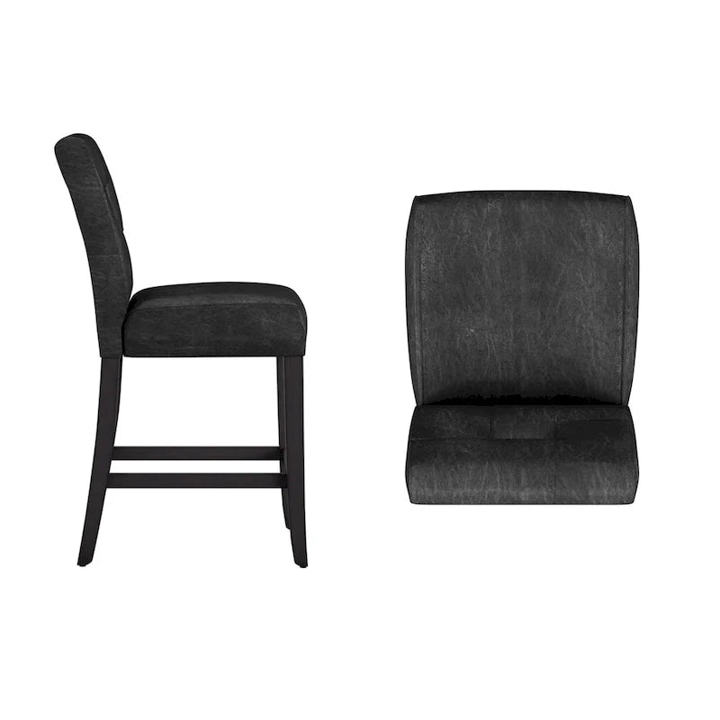 Sgabelli alti da bancone Brda Keyhole con schienale alto (set da 2) - Sgabello 12