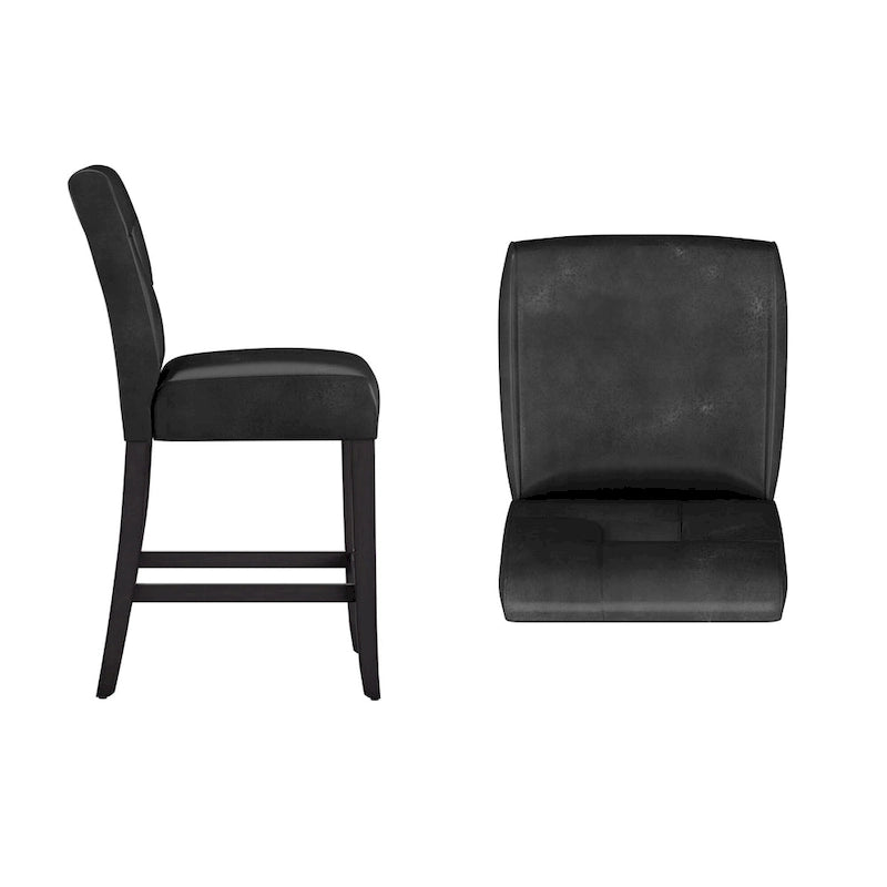 Sgabelli alti da bancone Brda Keyhole con schienale alto (set da 2) - Sgabello 13