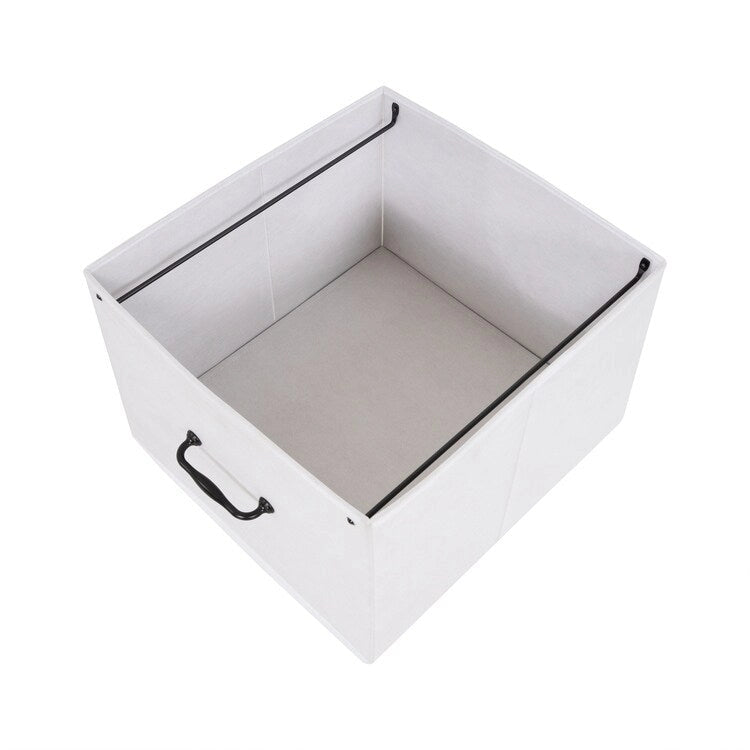 2 Drawer Mobile File Cabinet Rolling Printer Stand with Open Storage Shelf Fabric Vertical Filing Cabinet 32