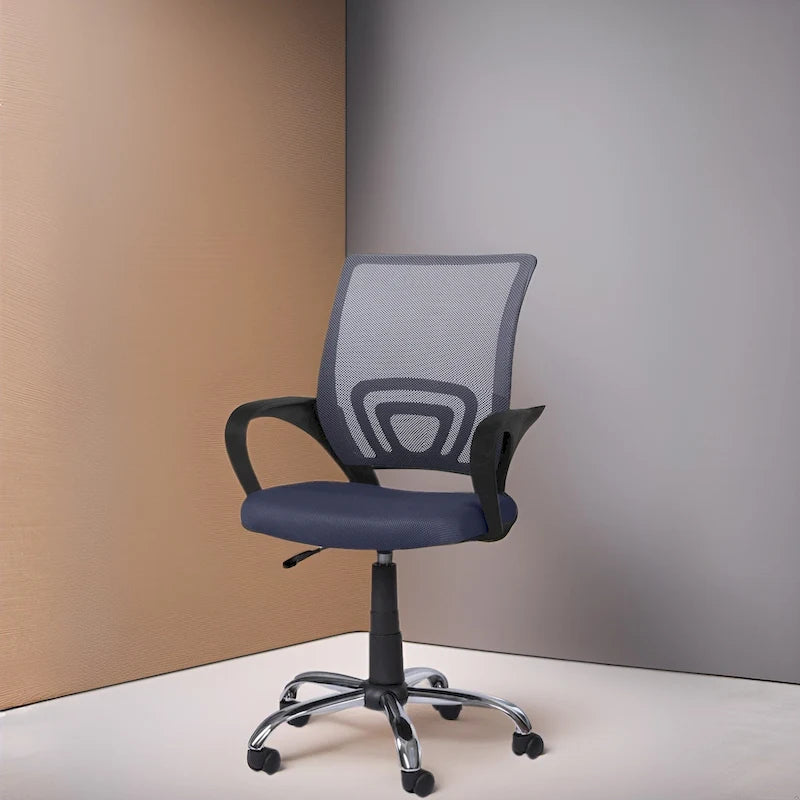 Ergonomic Breathable Mesh Office Chair  Adjustable Design with Lumbar Support and Enhanced Mobility with 360 Swivel Wheels 52