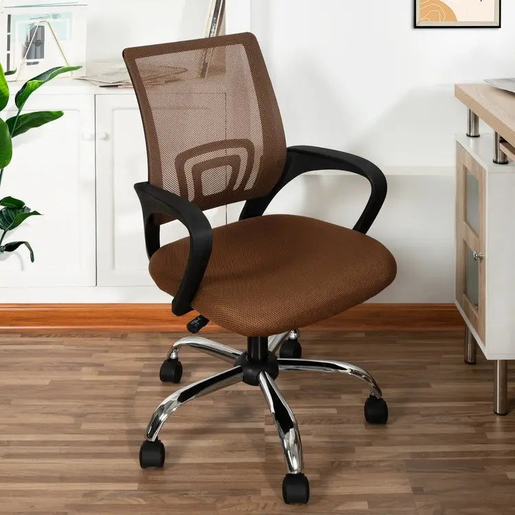 Ergonomic Breathable Mesh Office Chair  Adjustable Design with Lumbar Support and Enhanced Mobility with 360 Swivel Wheels 2