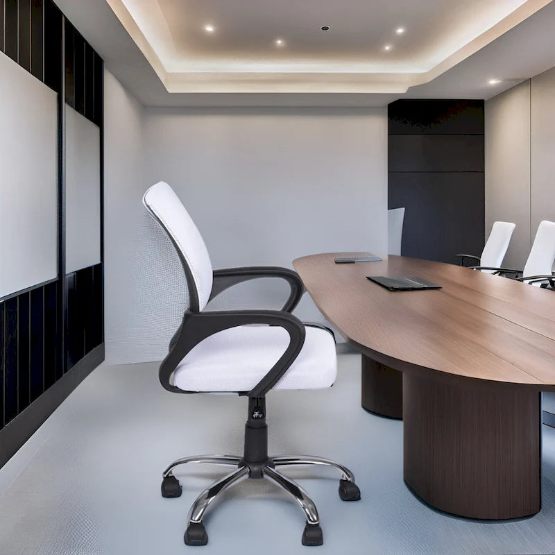 Ergonomic Breathable Mesh Office Chair  Adjustable Design with Lumbar Support and Enhanced Mobility with 360 Swivel Wheels 41
