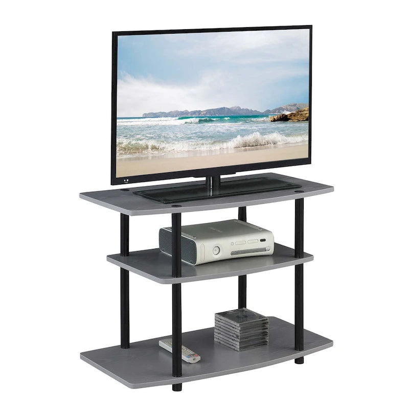 Convenience Concepts Designs2Go No Tools 3 Tier TV Stand 7