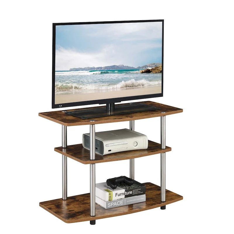Convenience Concepts Designs2Go No Tools 3 Tier TV Stand 17