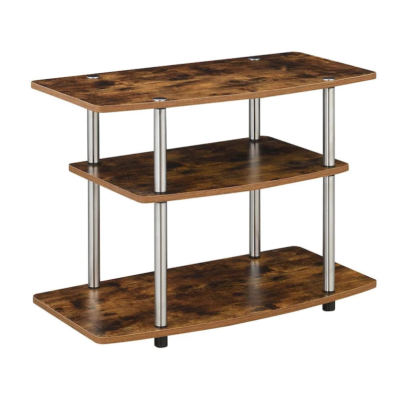Convenience Concepts Designs2Go No Tools 3 Tier TV Stand 19