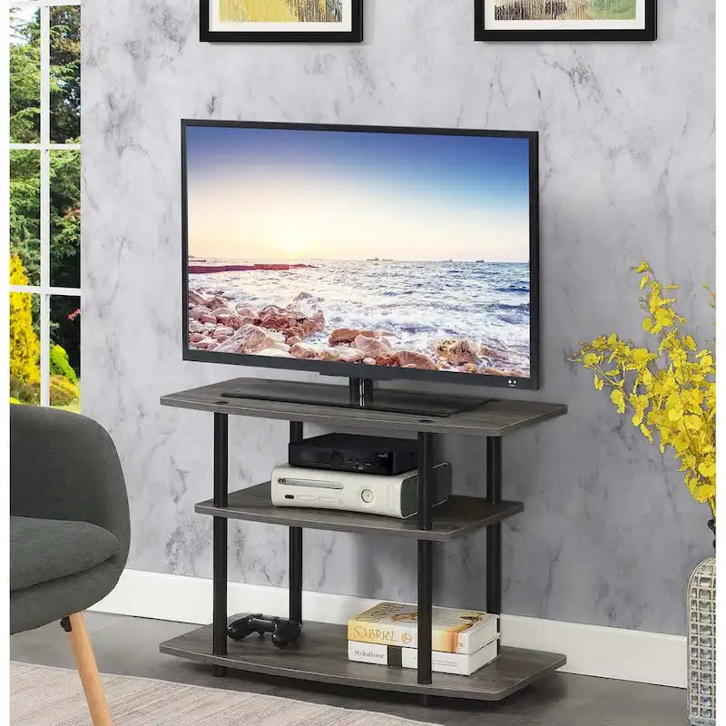 Convenience Concepts Designs2Go No Tools 3 Tier TV Stand 20