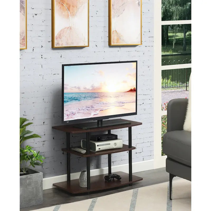 Convenience Concepts Designs2Go No Tools 3 Tier TV Stand 30