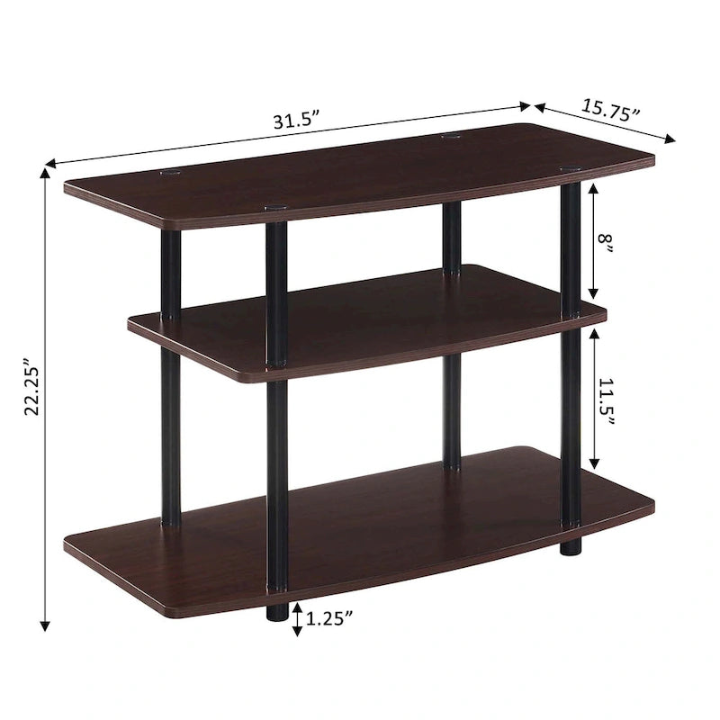 Convenience Concepts Designs2Go No Tools 3 Tier TV Stand 32