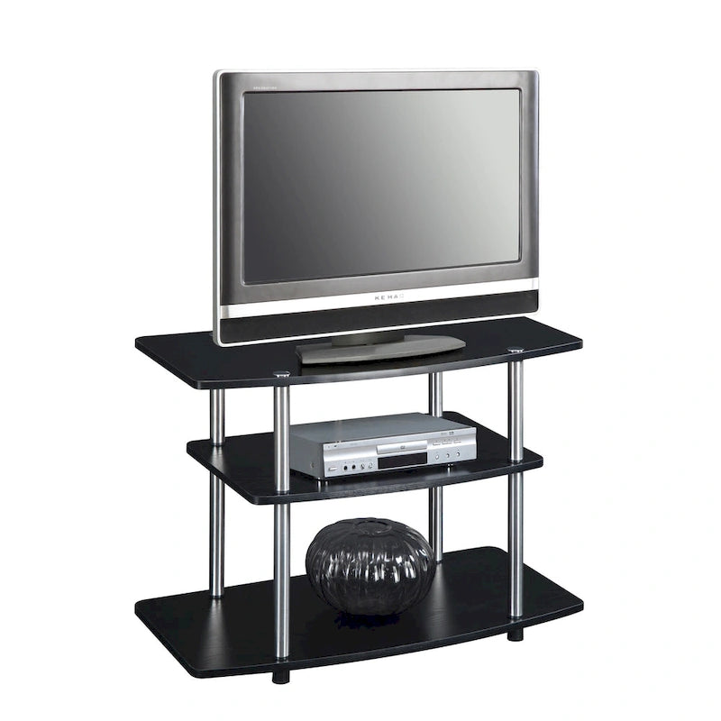 Convenience Concepts Designs2Go No Tools 3 Tier TV Stand 34