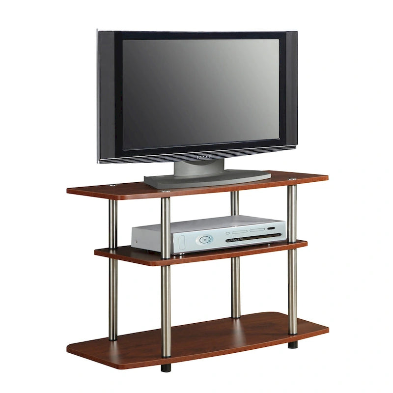 Convenience Concepts Designs2Go No Tools 3 Tier TV Stand 38