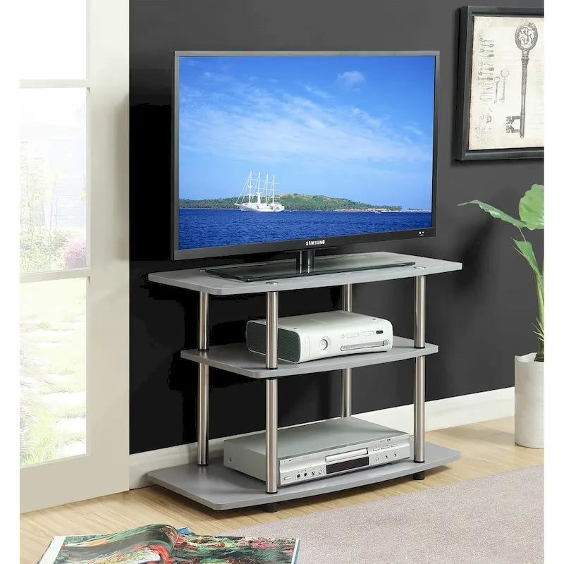 Convenience Concepts Designs2Go No Tools 3 Tier TV Stand 43