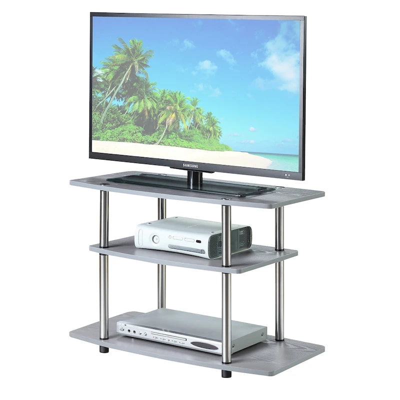 Convenience Concepts Designs2Go No Tools 3 Tier TV Stand 44