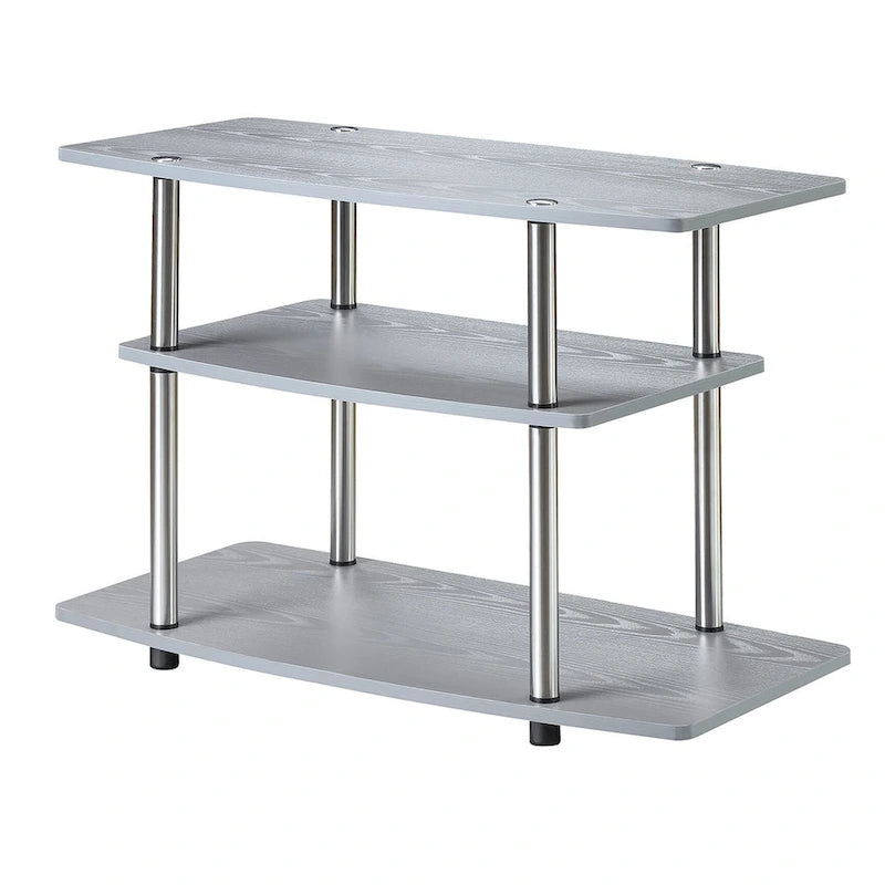 Convenience Concepts Designs2Go No Tools 3 Tier TV Stand 45