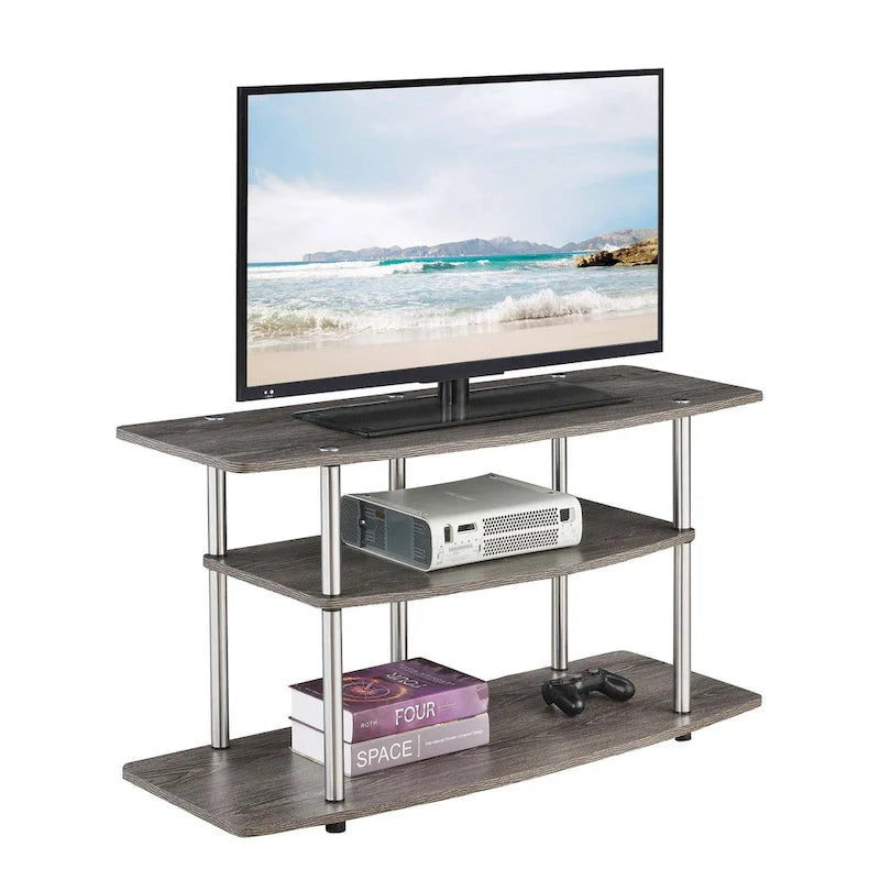 Convenience Concepts Designs2Go No Tools 3 Tier Wide TV Stand 3