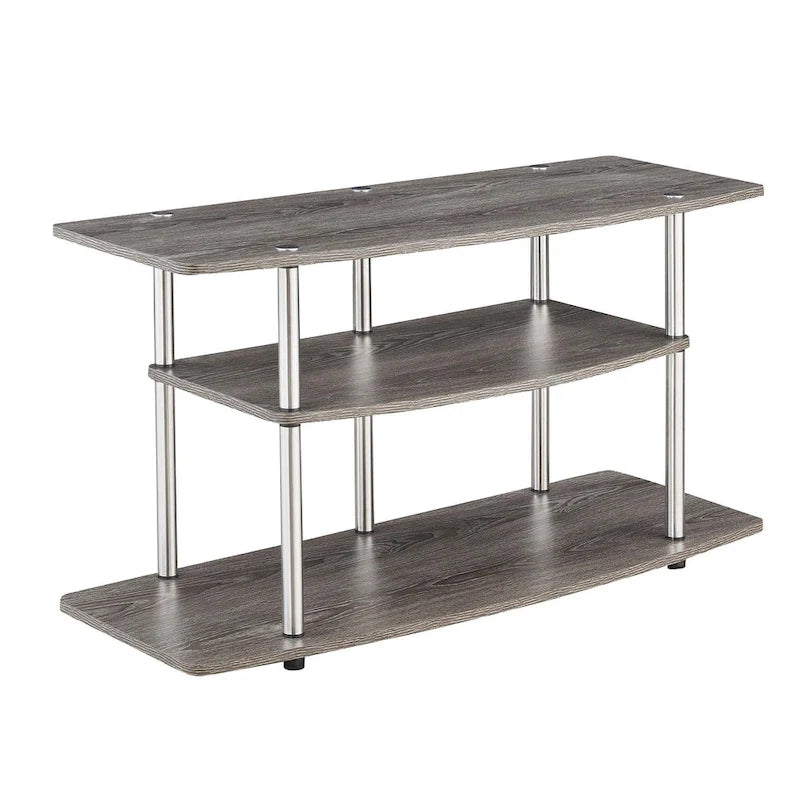 Convenience Concepts Designs2Go No Tools 3 Tier Wide TV Stand 4