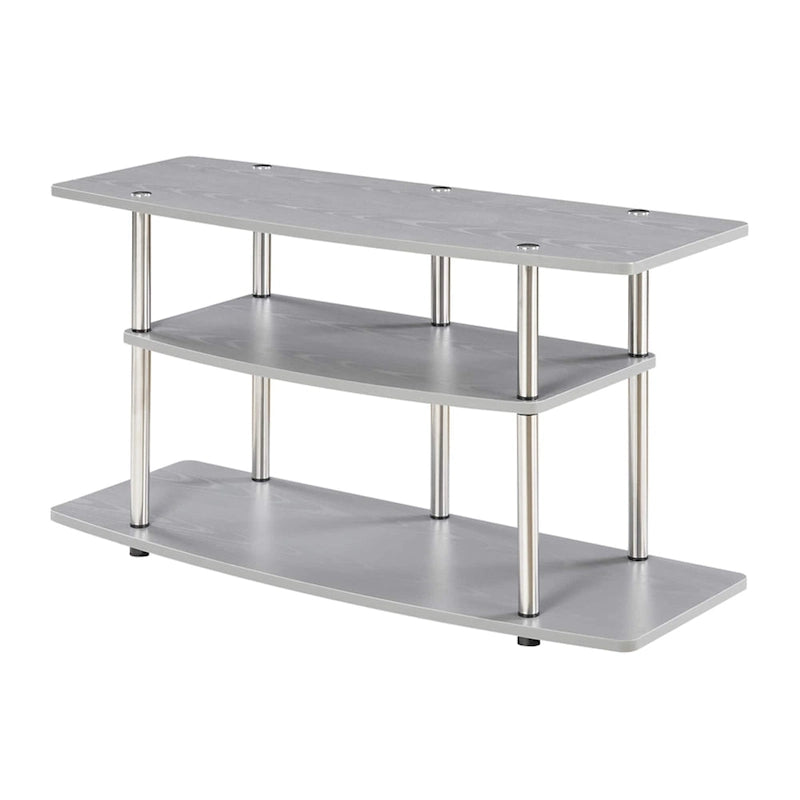 Convenience Concepts Designs2Go No Tools 3 Tier Wide TV Stand 8