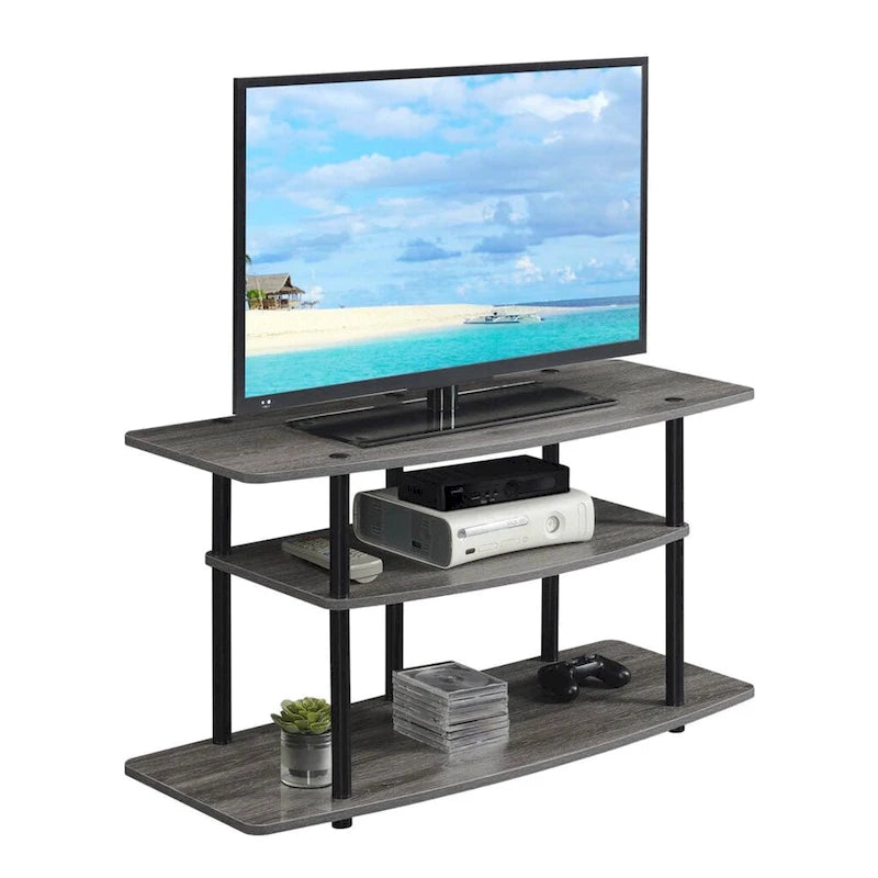 Convenience Concepts Designs2Go No Tools 3 Tier Wide TV Stand 11
