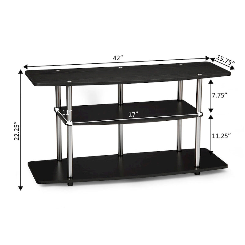 Convenience Concepts Designs2Go No Tools 3 Tier Wide TV Stand 16