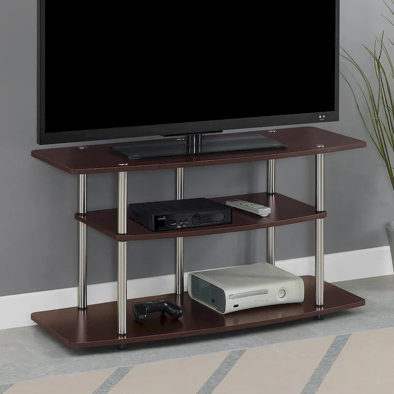 Convenience Concepts Designs2Go No Tools 3 Tier Wide TV Stand 29