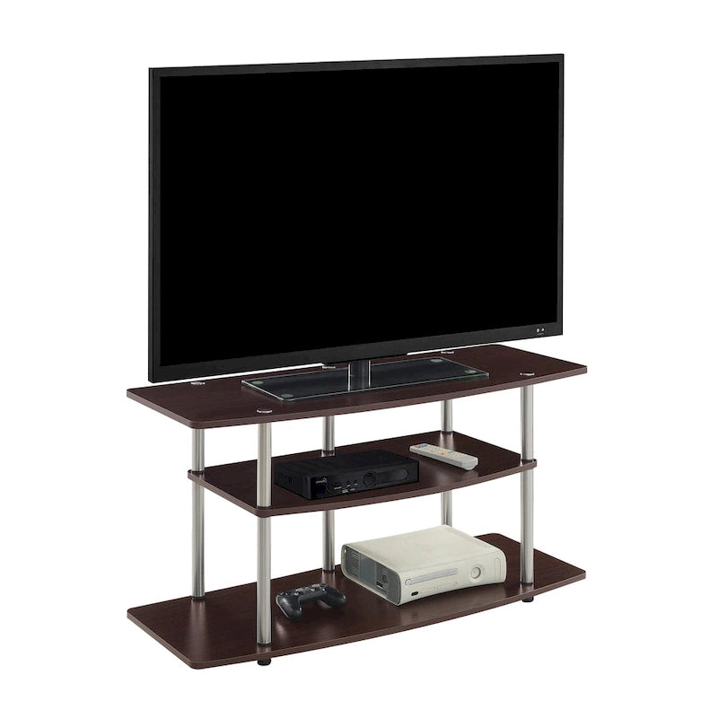 Convenience Concepts Designs2Go No Tools 3 Tier Wide TV Stand 30
