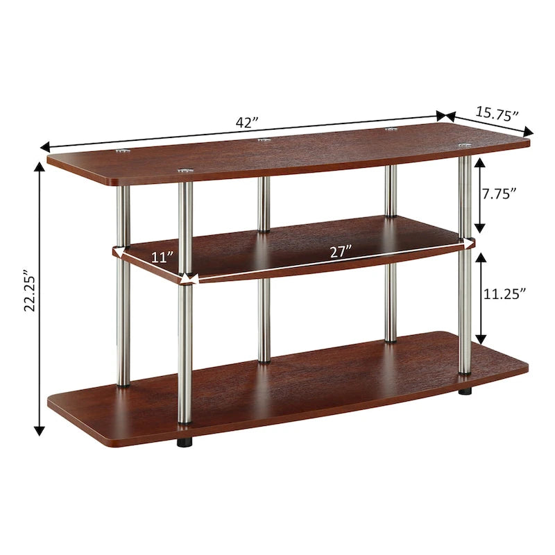 Convenience Concepts Designs2Go No Tools 3 Tier Wide TV Stand 44