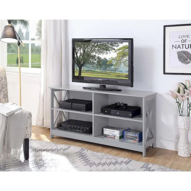 Convenience Concepts Oxford 55 inch TV Stand with Shelves 4