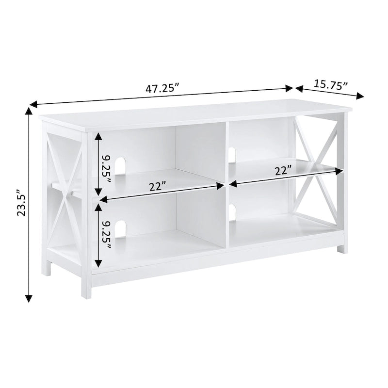 Convenience Concepts Oxford 55 inch TV Stand with Shelves 13