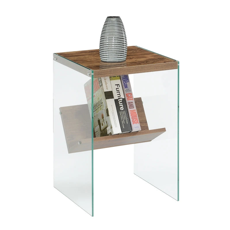 Convenience Concepts Tavolino SoHo in Vetro con Ripiano 10