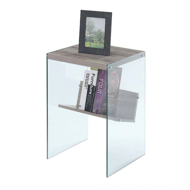 Convenience Concepts Tavolino SoHo in Vetro con Ripiano 15