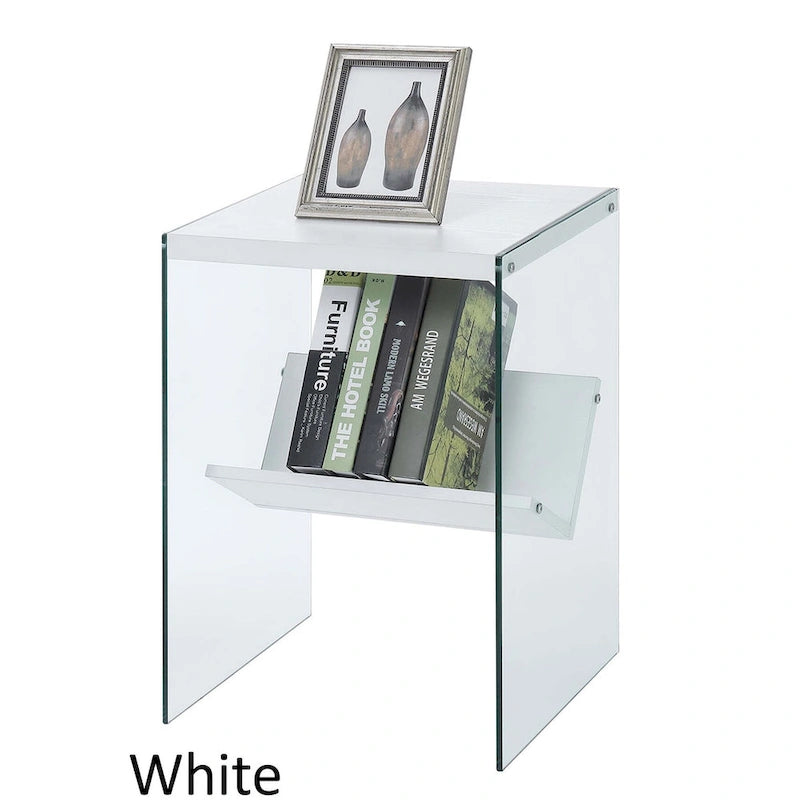 Convenience Concepts Tavolino SoHo in Vetro con Ripiano 18