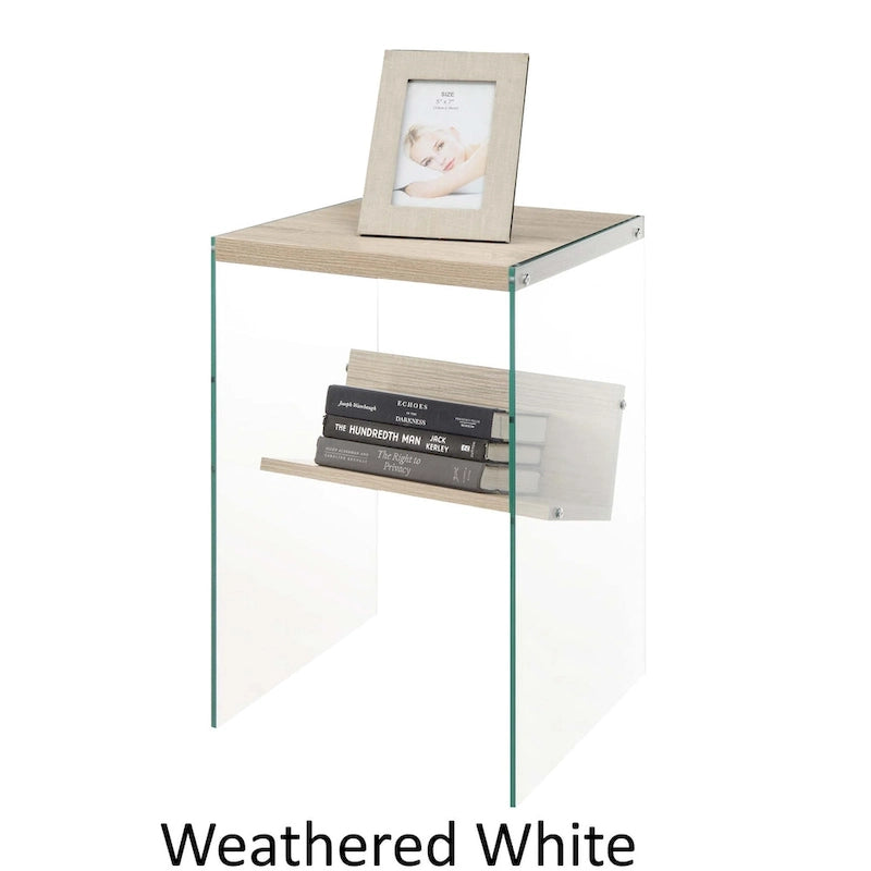 Convenience Concepts Tavolino SoHo in Vetro con Ripiano 33