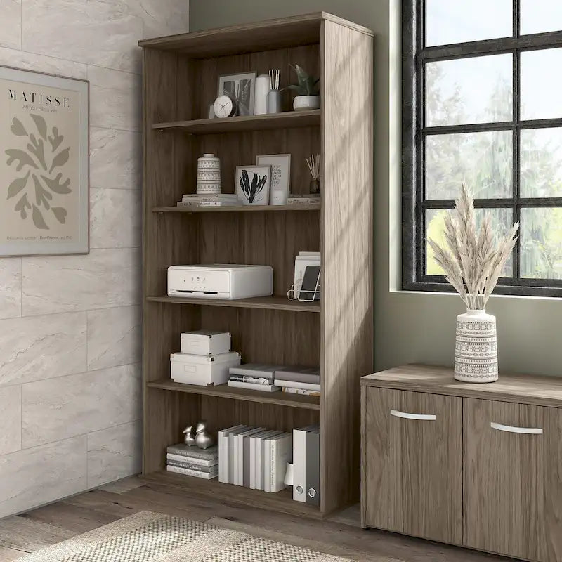 Hybrid Tall 5 Shelf Bookcase by Bush Business Furniture 44