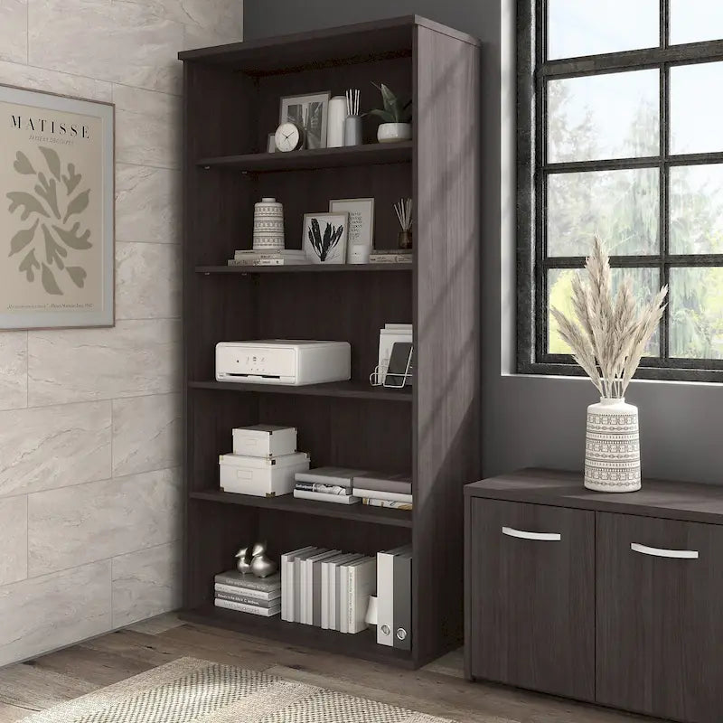 Hybrid Tall 5 Shelf Bookcase by Bush Business Furniture 47