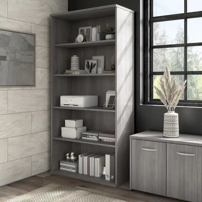 Hybrid Tall 5 Shelf Bookcase by Bush Business Furniture 10