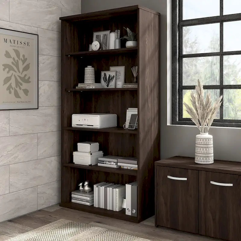 Hybrid Tall 5 Shelf Bookcase by Bush Business Furniture 20