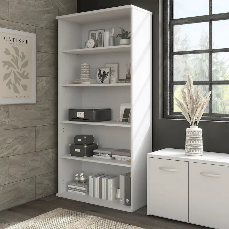 Hybrid Tall 5 Shelf Bookcase by Bush Business Furniture 40