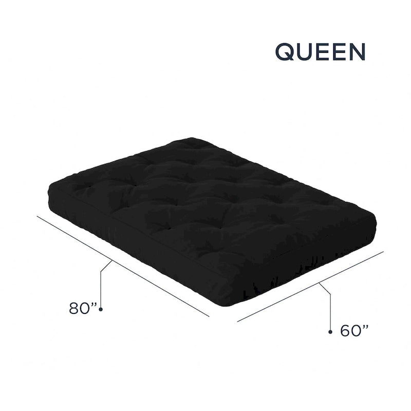 Loosh Home 10 Gel Memory Foam Queen Size Futon Mattress 25
