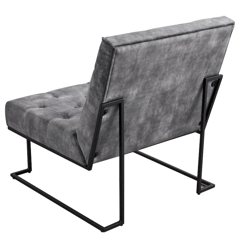 Corvus Savannah Tufted Velvet Upholstered Lounge Accent Chair 11